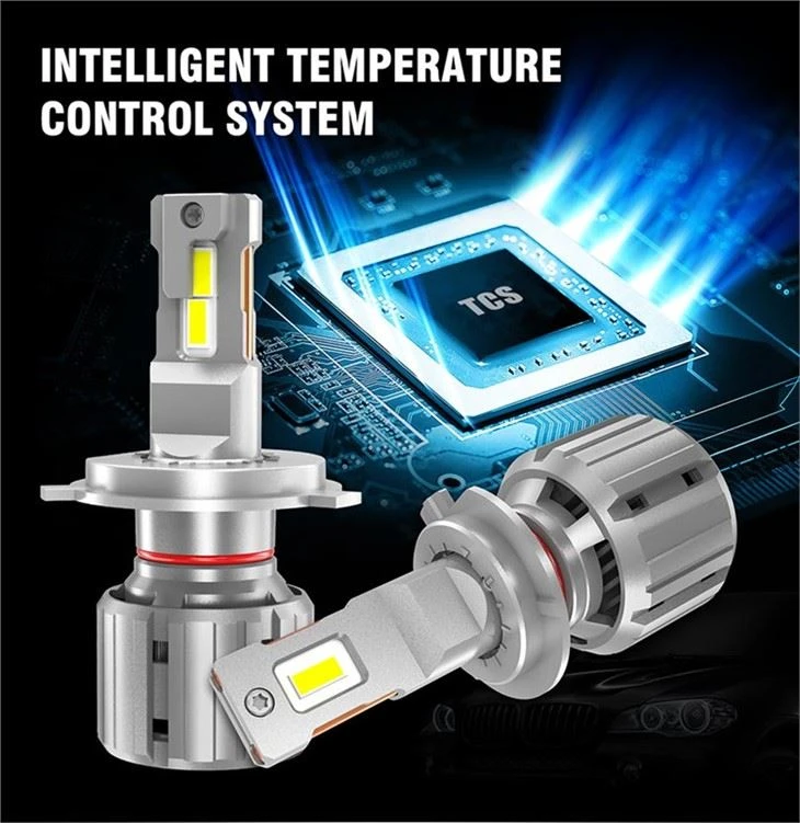 65W Top Quality Fan LED Headlight Bulb LED Car Light 9012