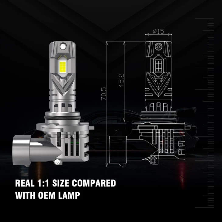 Direct Fit Car Motorcycle High Power LED Headlight Bulb H7 H18 9006