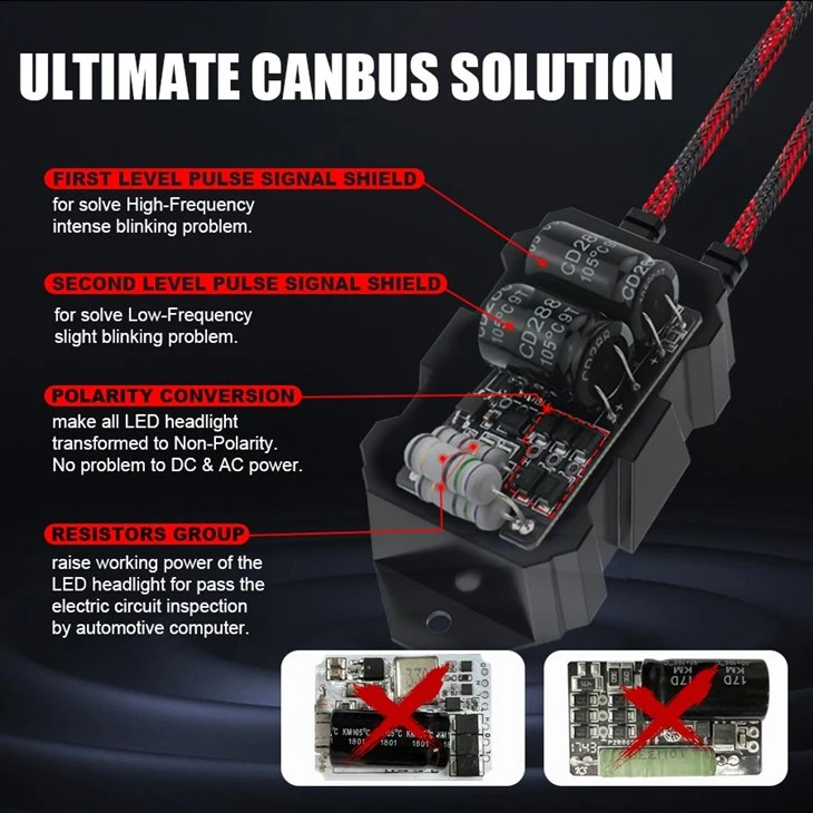 H11 Automotive LED Headlight Canbus Resistor